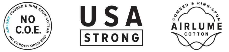 USA Strong Combed & Ring-Spun Airlume Cotton