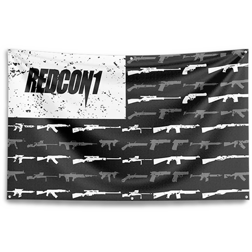 RedCon1 Black Flag With Guns