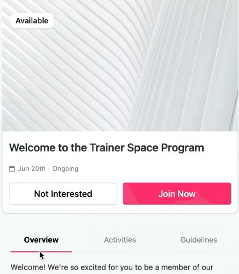 TRAINER SPACE